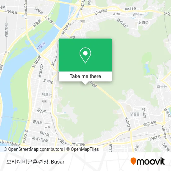 모라예비군훈련장 map