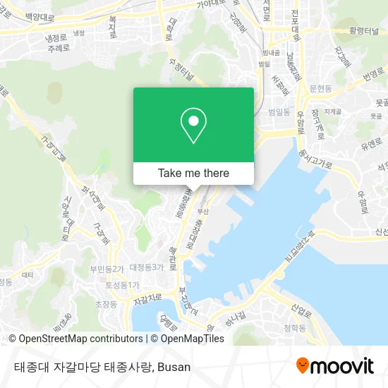 태종대 자갈마당 태종사랑 map