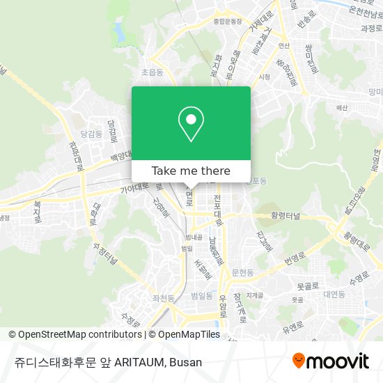 쥬디스태화후문 앞 ARITAUM map