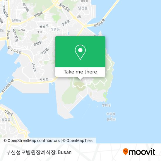 부산성모병원장례식장 map