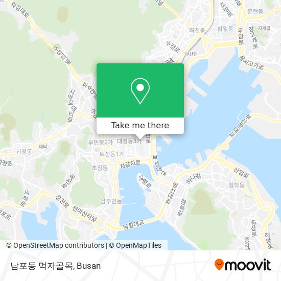 남포동 먹자골목 map