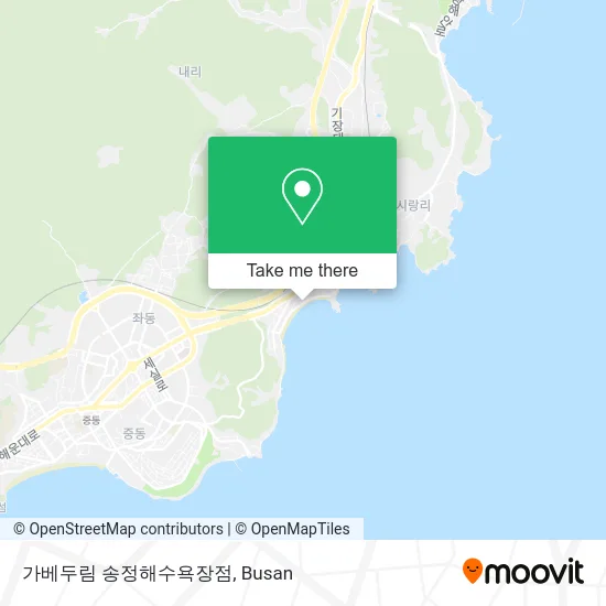 가베두림 송정해수욕장점 map