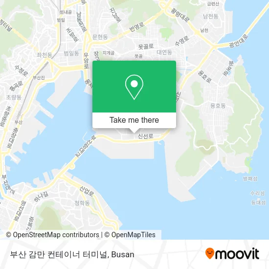 부산 감만 컨테이너 터미널 map