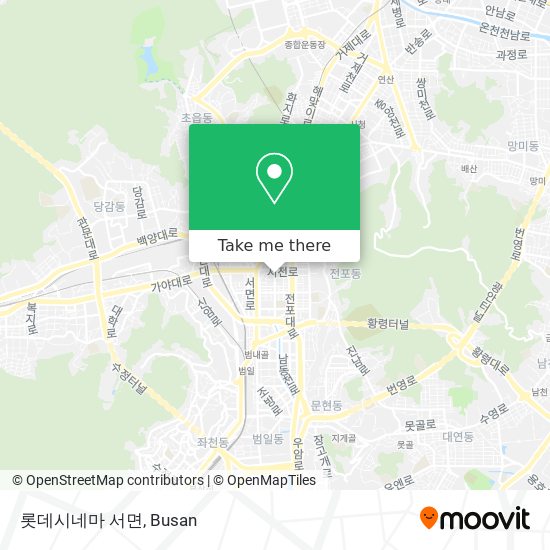 롯데시네마 서면 map