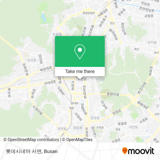 롯데시네마 서면 map