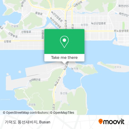 가덕도 동선새바지 map