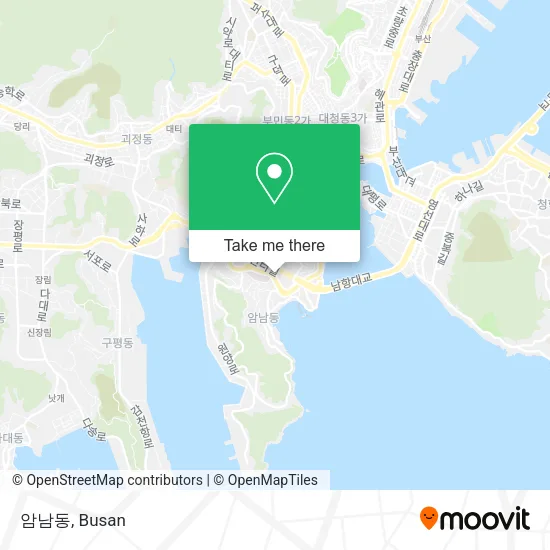 암남동 map