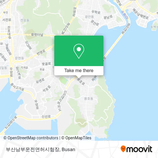 부산남부운전면허시험장 map