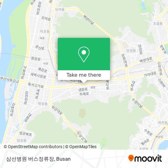삼선병원 버스정류장 map