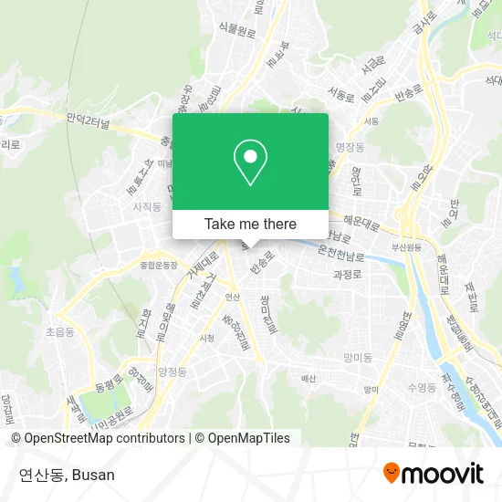 연산동 map