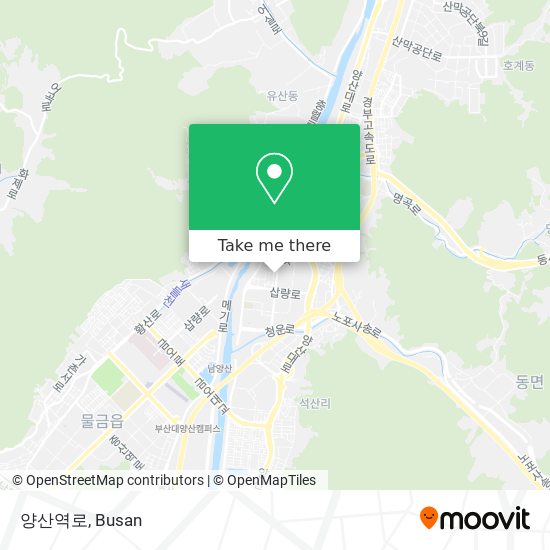 양산역로 map