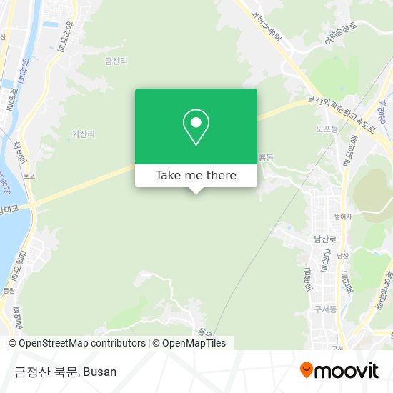 금정산 북문 map