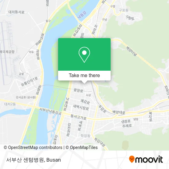 서부산 센텀병원 map