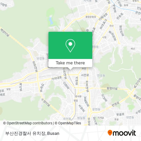 부산진경찰서 유치장 map