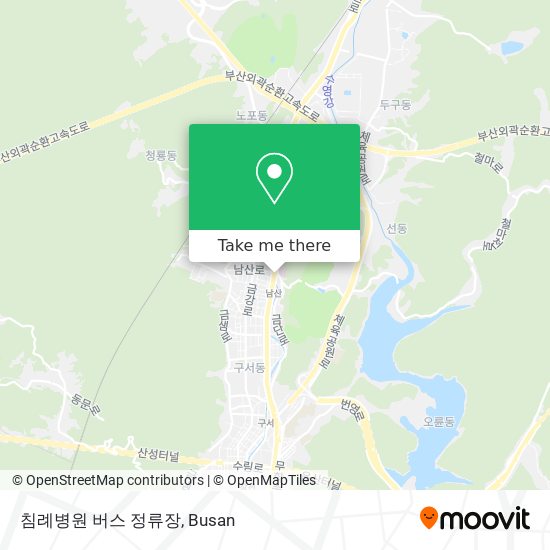 침례병원 버스 정류장 map