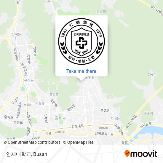 인제대학교 map