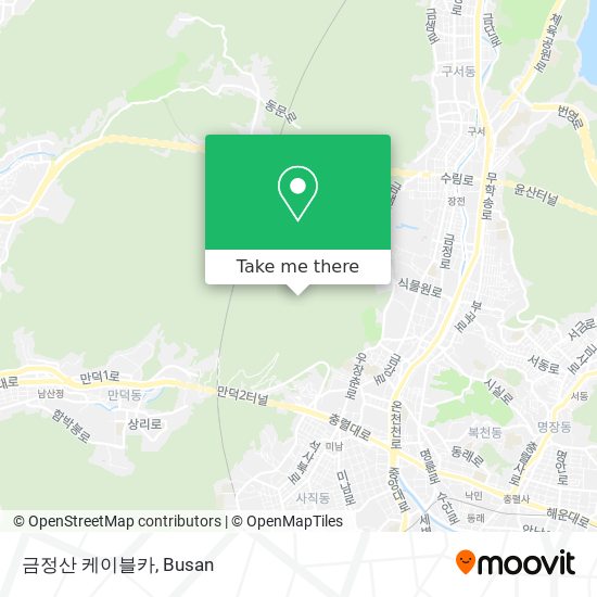 금정산 케이블카 map