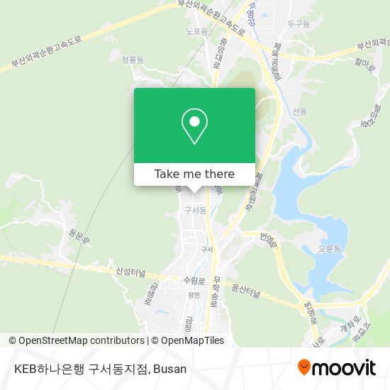 KEB하나은행 구서동지점 map