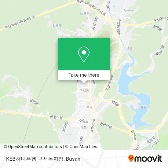 KEB하나은행 구서동지점 map
