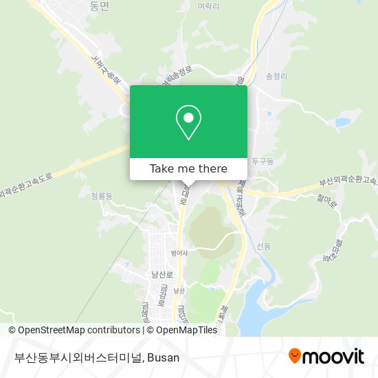 부산동부시외버스터미널 map