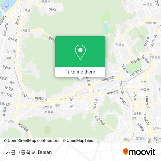 개금고등학교 map