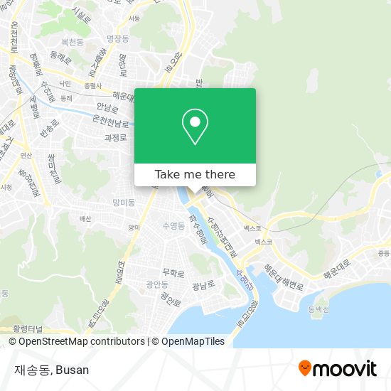재송동 map