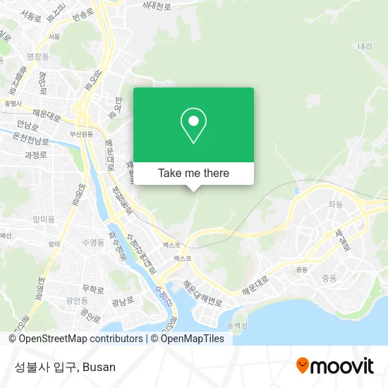 성불사 입구 map