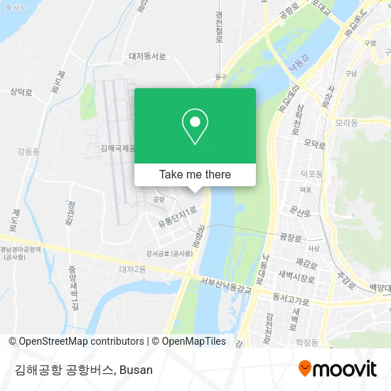 김해공항 공항버스 map