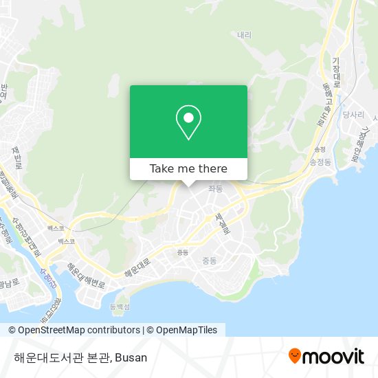 해운대도서관 본관 map