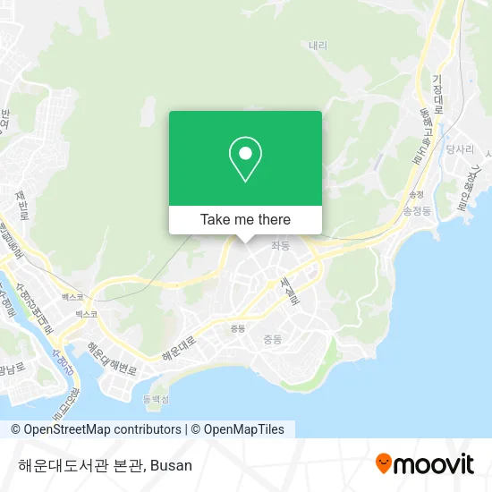 해운대도서관 본관 map