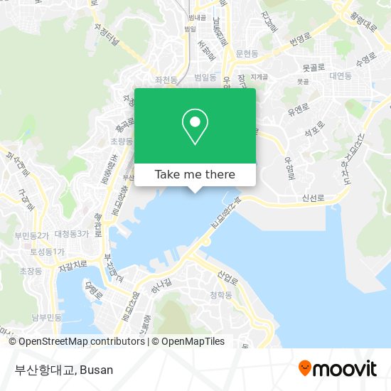 부산항대교 map
