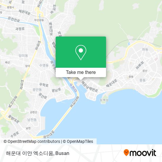 해운대 이안 엑소디움 map