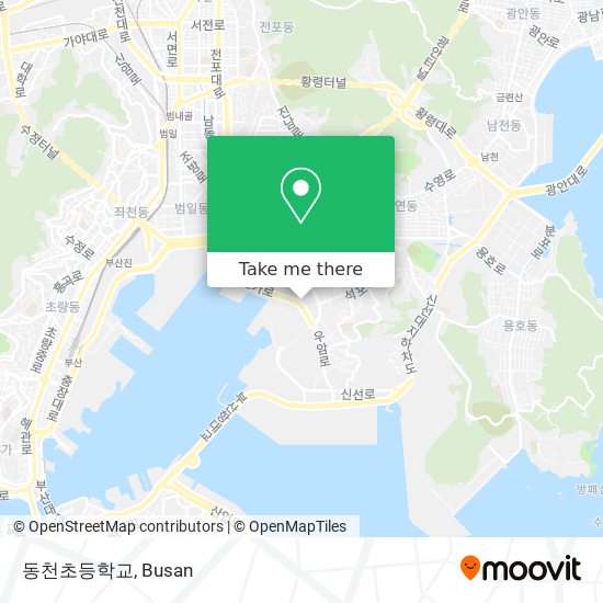 동천초등학교 map