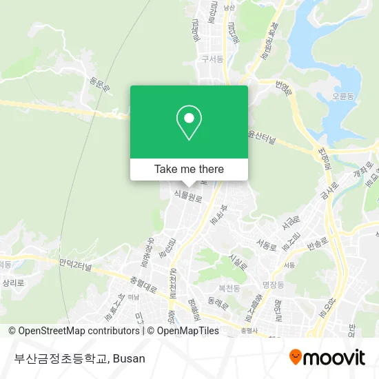 부산금정초등학교 map