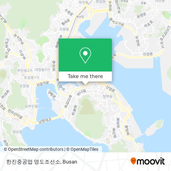 한진중공업 영도조선소 map