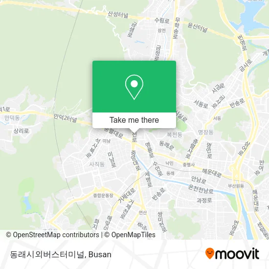 동래시외버스터미널 map