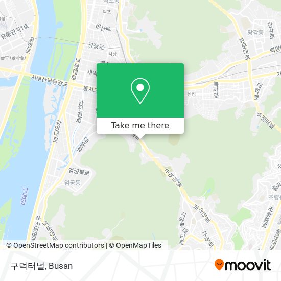 구덕터널 map