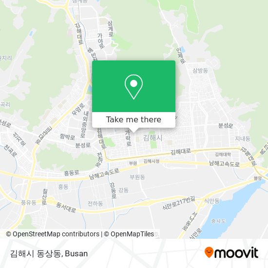 김해시 동상동 map
