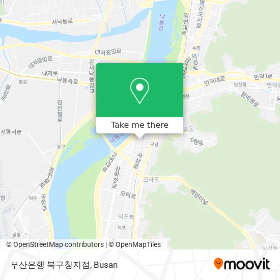 부산은행 북구청지점 map