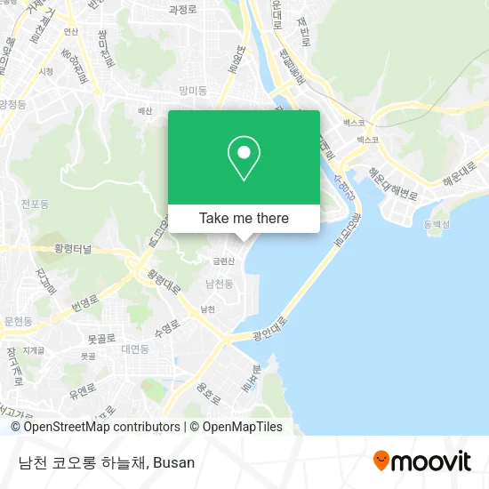 남천 코오롱 하늘채 map