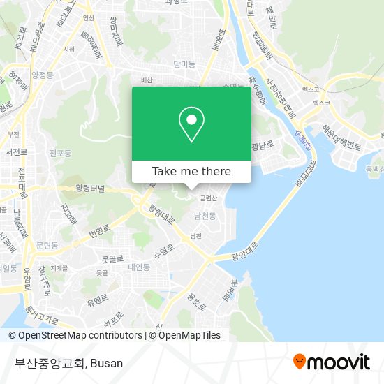 부산중앙교회 map