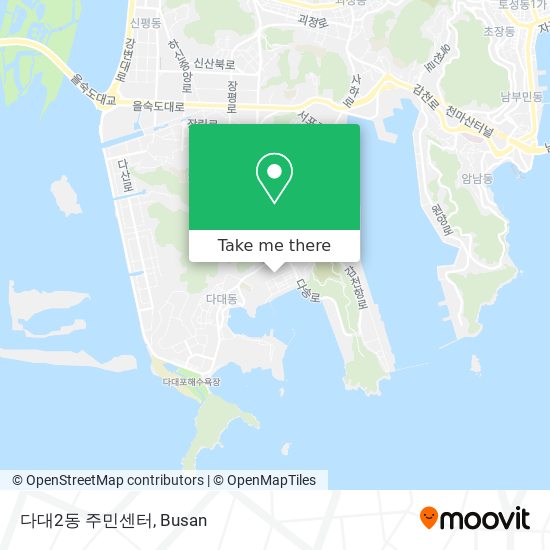 다대2동 주민센터 map