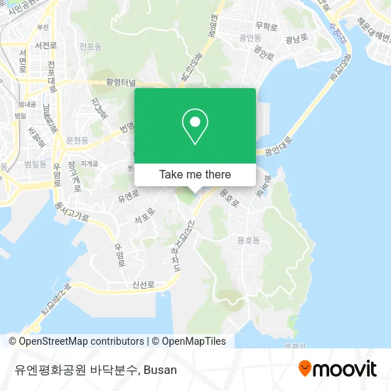 유엔평화공원 바닥분수 map