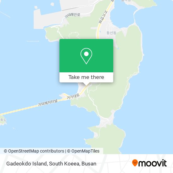 Gadeokdo Island, South Koeea map