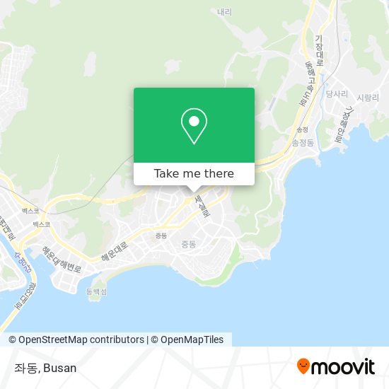 좌동 map