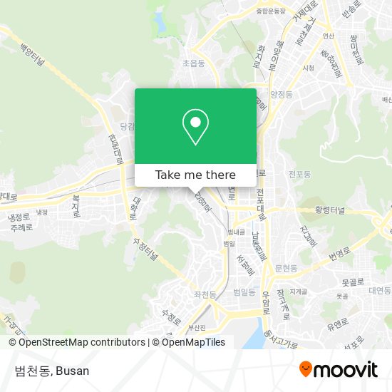 범천동 map