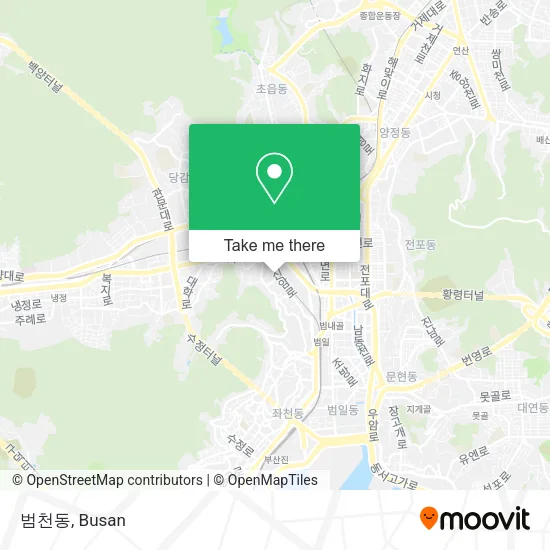 범천동 map