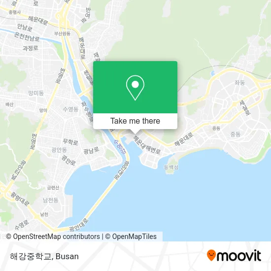 해강중학교 map