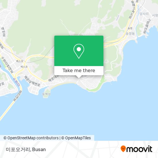 미포오거리 map