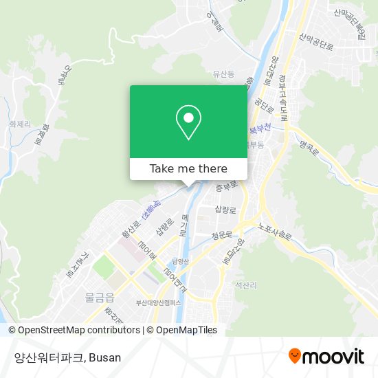 양산워터파크 map